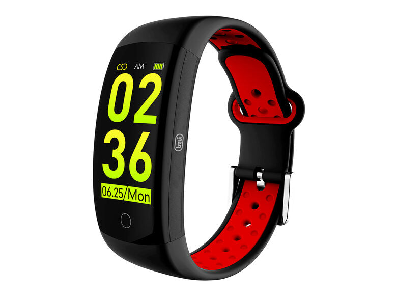 Trevi T-FIT 250 GPS LCD Braccialetto per rilevamento di attività 2,44 cm (0.96") IP68 Nero, Rosso