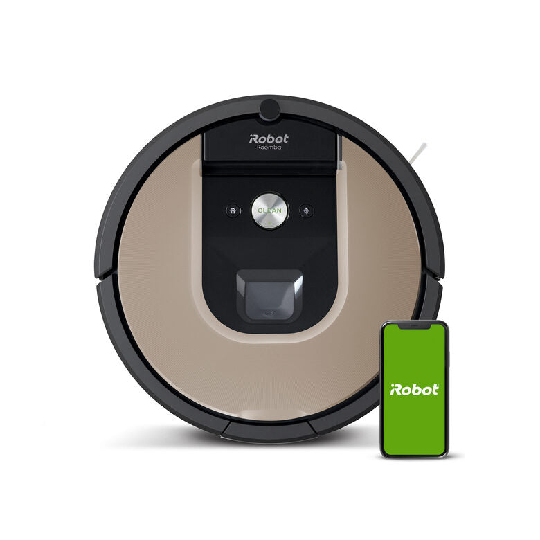 iRobot Roomba 976 Aspirapolvere Robot 0,6 L Senza sacchetto Beige, Nero, Marrone