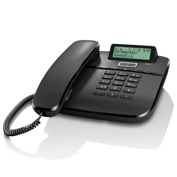 Gigaset DA 611 Telefono analogico Identificatore di chiamata Nero