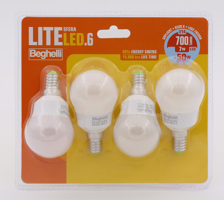 Beghelli LiteLED.6 Lampadina a risparmio energetico 7 W E14 F