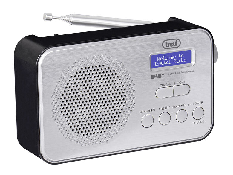 Trevi DAB 7F92 R Portatile Digitale Nero, Bianco