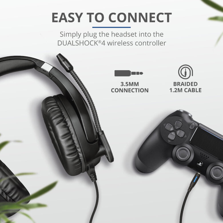 Trust GXT 488 Forze PS4 Auricolare Cablato A Padiglione Giocare Nero