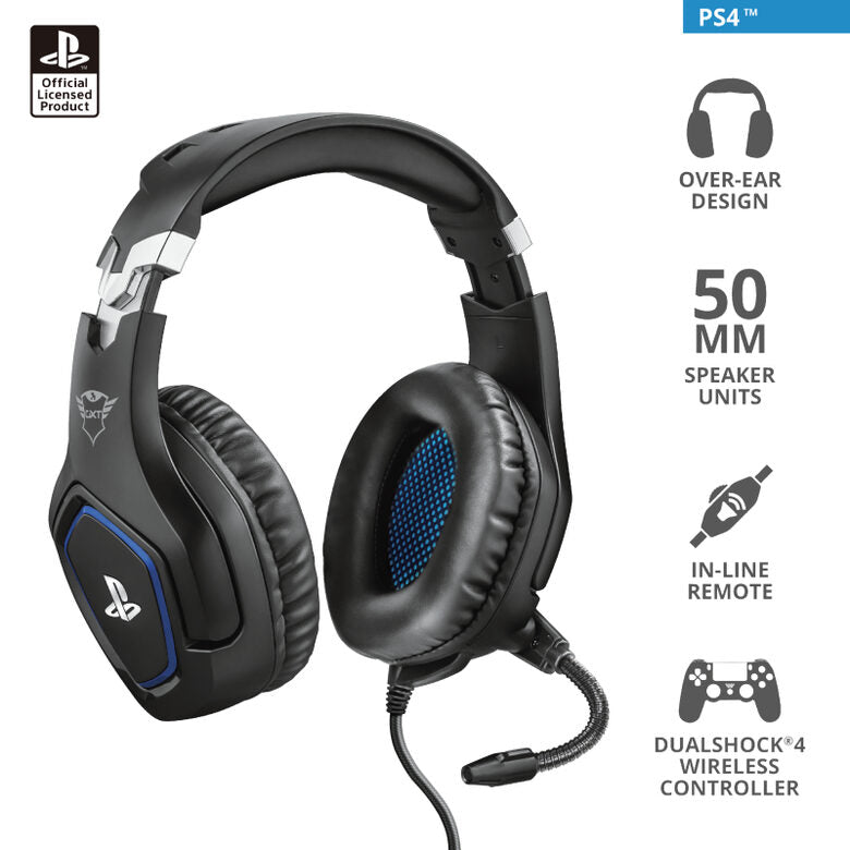 Trust GXT 488 Forze PS4 Auricolare Cablato A Padiglione Giocare Nero