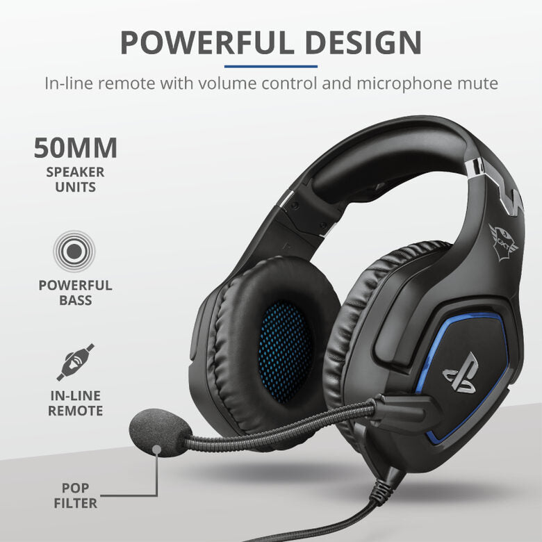 Trust GXT 488 Forze PS4 Auricolare Cablato A Padiglione Giocare Nero