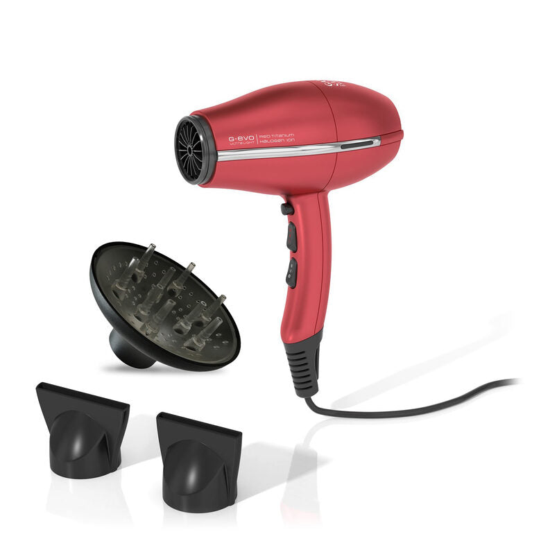 GA.MA G-Evo 3800 Ultra Light Halogen Ion Plus Phon Professionale 2000 W Rosso
