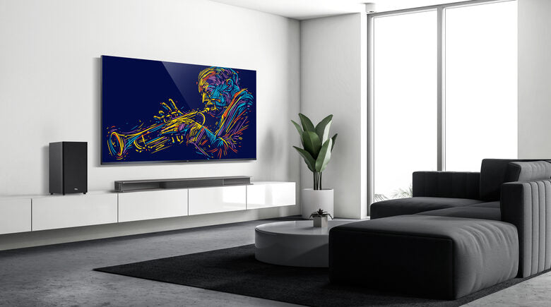 TCL Soundbar TS9030 Dolby Atmos 3.1 con subwoofer wireless per TV compatibile con Google Assistant & Apple Airplay (tecnologia RayDanz, Chromecast integrato, HDMI ARC, kit montaggio a parete