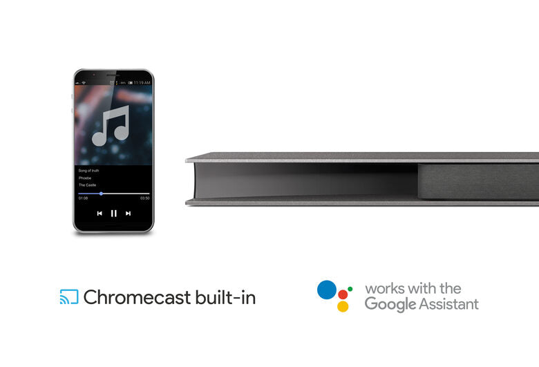 TCL Soundbar TS9030 Dolby Atmos 3.1 con subwoofer wireless per TV compatibile con Google Assistant & Apple Airplay (tecnologia RayDanz, Chromecast integrato, HDMI ARC, kit montaggio a parete