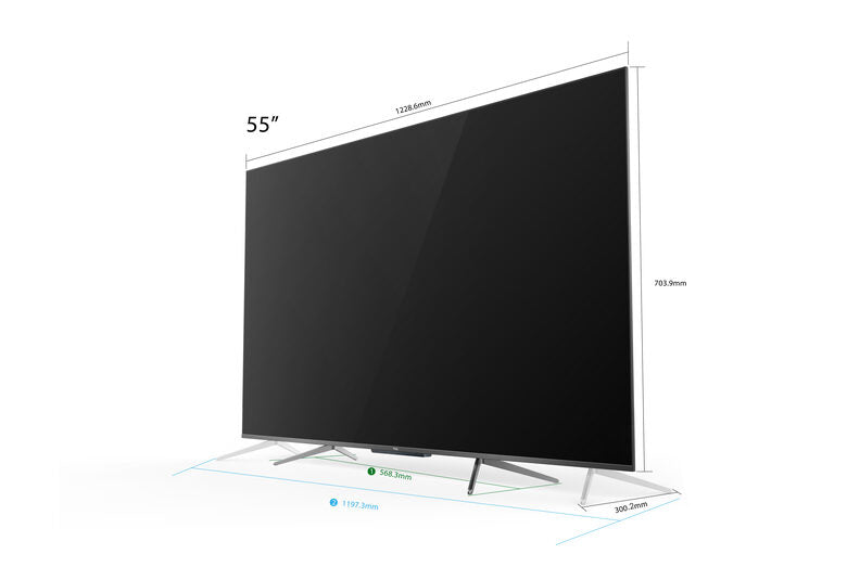 TCL 55C715 55 pollici QLED TV, 4K Ultra HD, Smart TV con sistema Android 9.0 (HDR 10+, Micro dimming, Dolby Vision-Atmos), Controllo Vocale Hands-Free, Design ultra sottile in alluminio e se