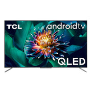 TCL 65C715 65 pollici QLED TV, 4K Ultra HD, Smart TV con sistema Android 9.0 (HDR 10+, Micro dimming, Dolby Vision-Atmos), Controllo Vocale Hands-Free, Design ultra sottile in alluminio e se