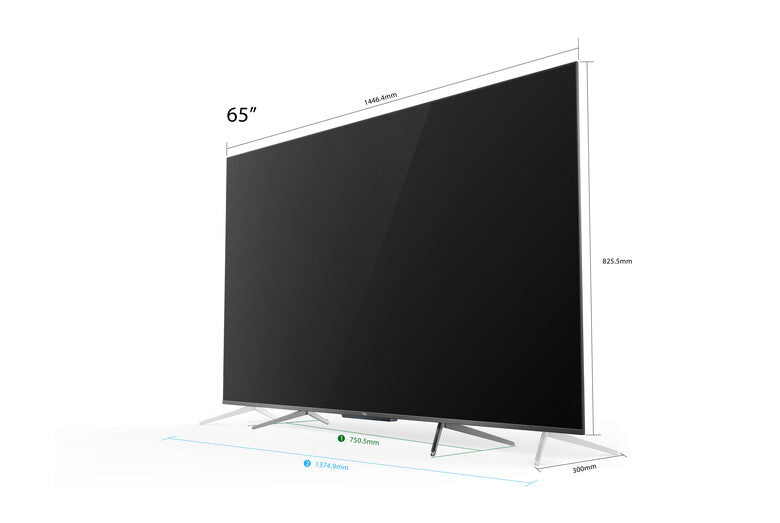 TCL 65C715 65 pollici QLED TV, 4K Ultra HD, Smart TV con sistema Android 9.0 (HDR 10+, Micro dimming, Dolby Vision-Atmos), Controllo Vocale Hands-Free, Design ultra sottile in alluminio e se