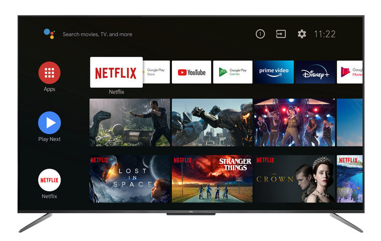 TCL 50C715 50 pollici QLED TV, 4K Ultra HD, Smart TV con sistema Android 9.0 (HDR 10+, Micro dimming, Dolby Vision-Atmos), Controllo Vocale Hands-Free, Design ultra sottile in alluminio e se