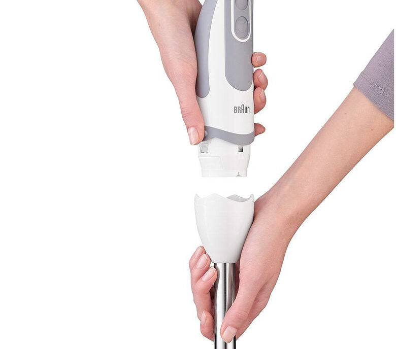 Braun MultiQuick 9 MultiQuick 5 Vario MQ 5220 WH 0,6 L Frullatore ad immersione 1000 W Grigio, Acciaio inossidabile, Bianco