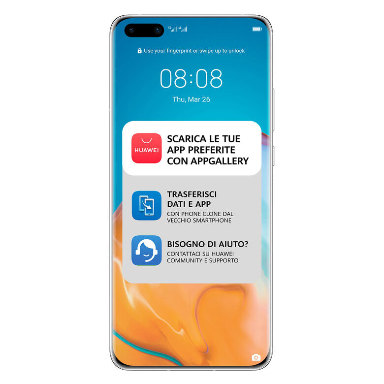 Huawei P40 Pro 16,7 cm (6.58") Dual SIM ibrida Android 10.0 Huawei Mobile Services (HMS) 5G USB tipo-C 8 GB 256 GB 4200 mAh Argento