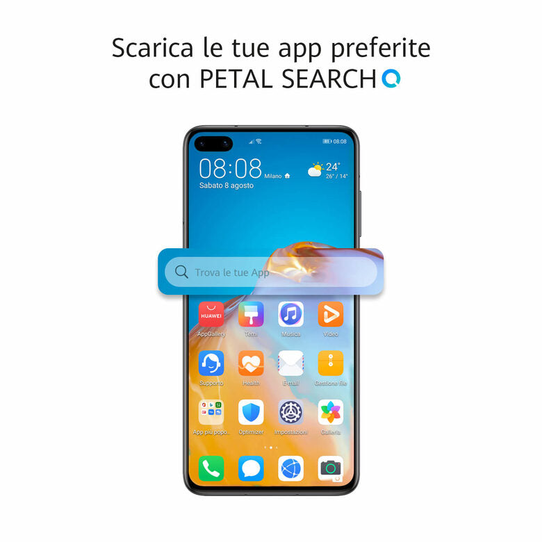Huawei P40 15,5 cm (6.1") Dual SIM ibrida Android 10.0 Huawei Mobile Services (HMS) 5G USB tipo-C 8 GB 128 GB 3800 mAh Nero