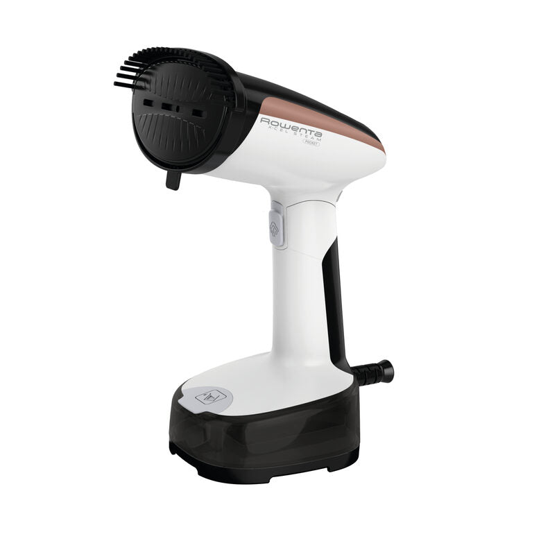 Rowenta DR3030 Access Steam Pocket Stiratore Verticale, Pronto in 15 Sec, Compatto e Leggero, Uccide Batteri, Rimuove Gli Allergeni, 1300 W, Acciaio Inossidabile, Nero/Bianco/Rosa