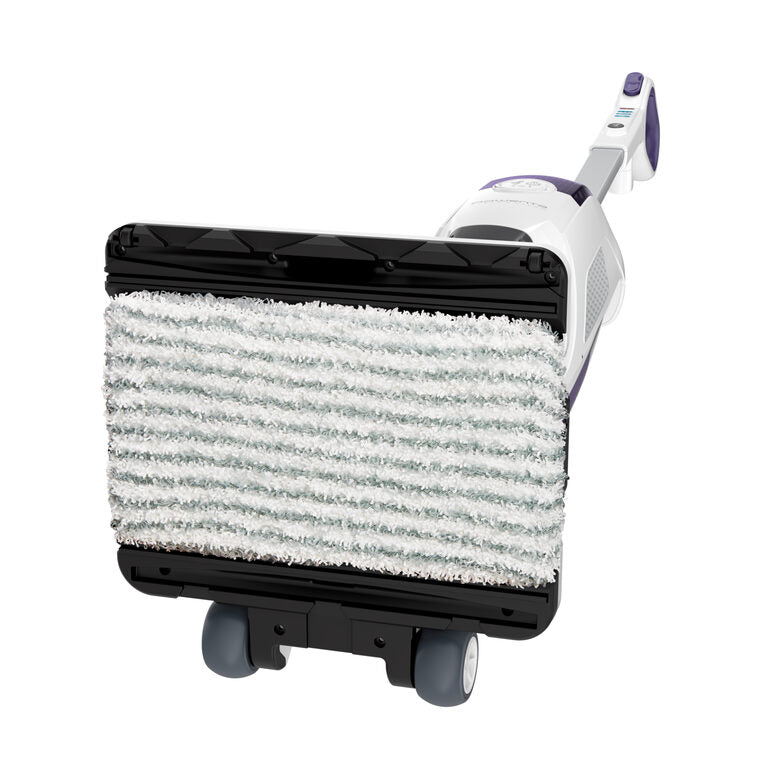 Rowenta RY7731 Clean & Steam Revolution, Scopa Lavapavimenti a Vapore, Aspira e Igienizza Contemporaneamente, Elimina Germi e Batteri, Pronta in 30 Sec, Senza Sacco, Bianco, 1500 W