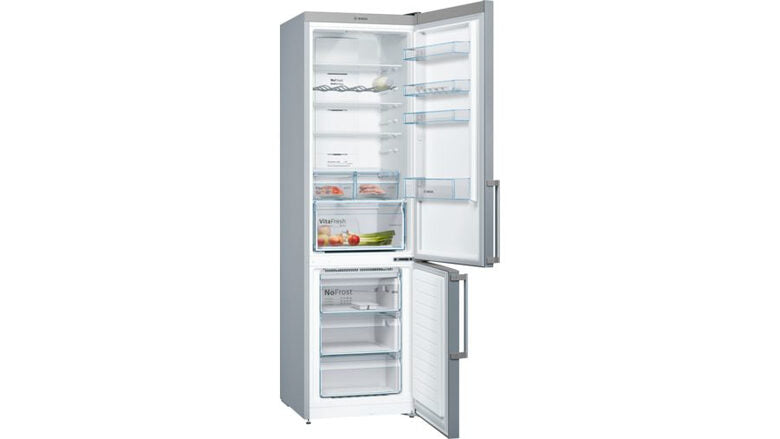 Bosch Serie 4 KGN39XIDP frigorifero con congelatore Libera installazione 368 L D Acciaio inossidabile