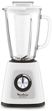 Moulinex LM4351 BlendForce 2, Frullatore, Tecnologia Powelix, Lame affilate, Vaso Termoresistente 1.7 L, Sistema di Raffreddamento, Sistema Smart Lock, 800 W