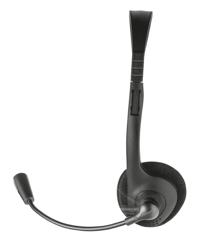 Trust Chat Headset Auricolare Cablato A Padiglione Musica e Chiamate Nero
