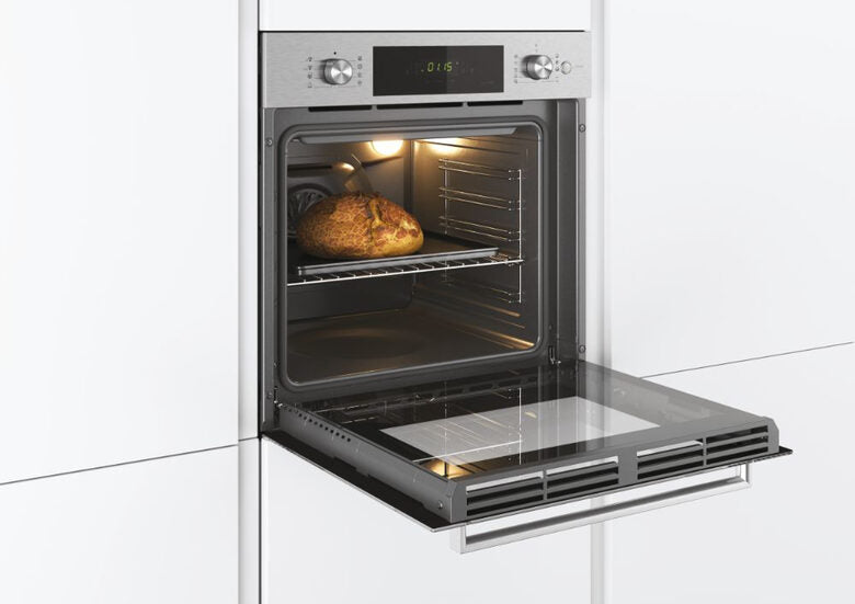 Candy FSCTX886 Smart Steam WIFI Forno Elettrico Multifunzione da Incasso, 70 L, Autopulente, Connesso, Wi-Fi + BLE, Classe A, 59,5x56,8x59,5 cm, Inox [Classe di efficienza energetica A]