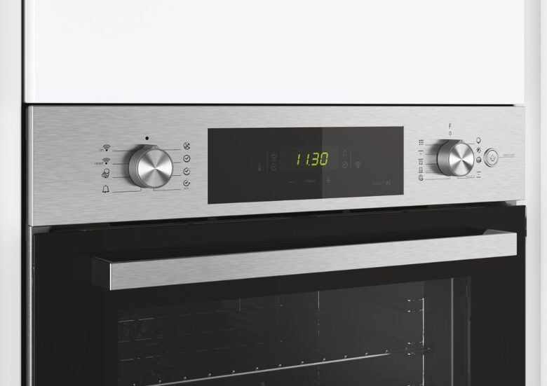 Candy FSCTX886 Smart Steam WIFI Forno Elettrico Multifunzione da Incasso, 70 L, Autopulente, Connesso, Wi-Fi + BLE, Classe A, 59,5x56,8x59,5 cm, Inox [Classe di efficienza energetica A]