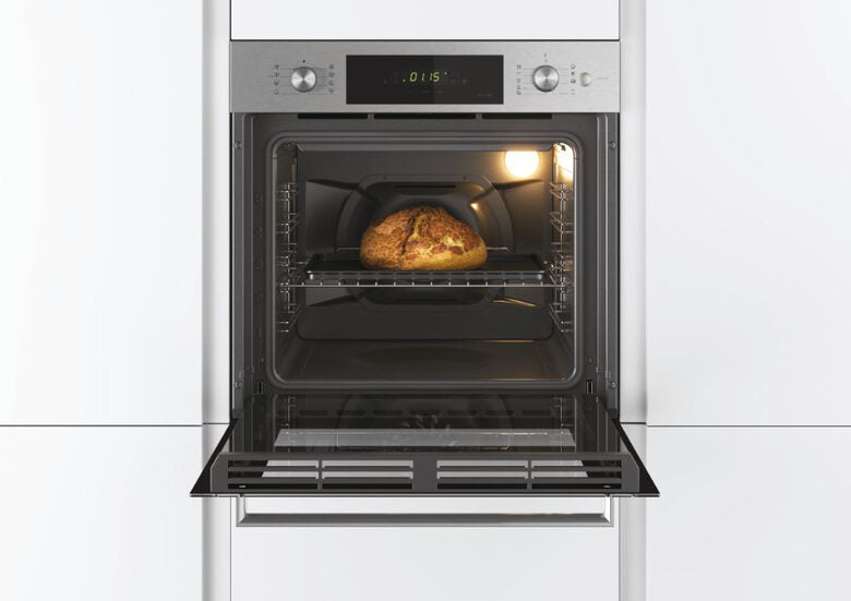 Candy FSCTX886 Smart Steam WIFI Forno Elettrico Multifunzione da Incasso, 70 L, Autopulente, Connesso, Wi-Fi + BLE, Classe A, 59,5x56,8x59,5 cm, Inox [Classe di efficienza energetica A]