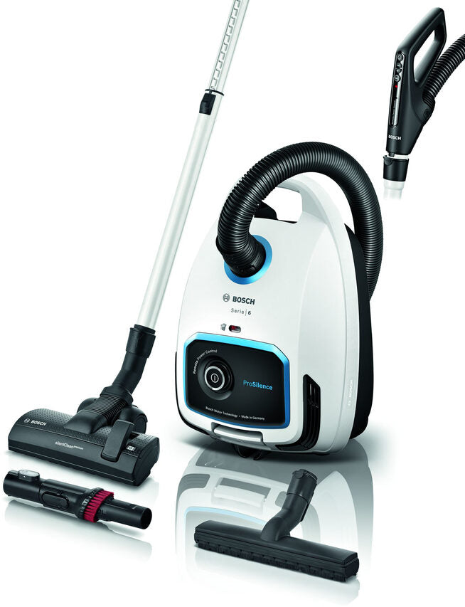 Bosch Serie 6 BGB6SIL1 Aspirapolvere con sacco ProSilence Bianco