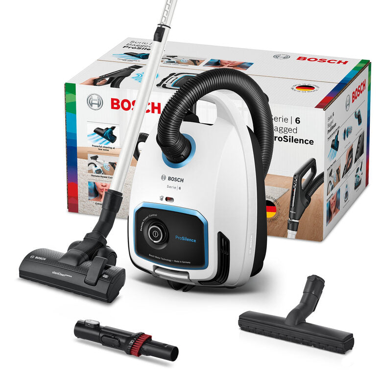 Bosch Serie 6 BGB6SIL1 Aspirapolvere con sacco ProSilence Bianco