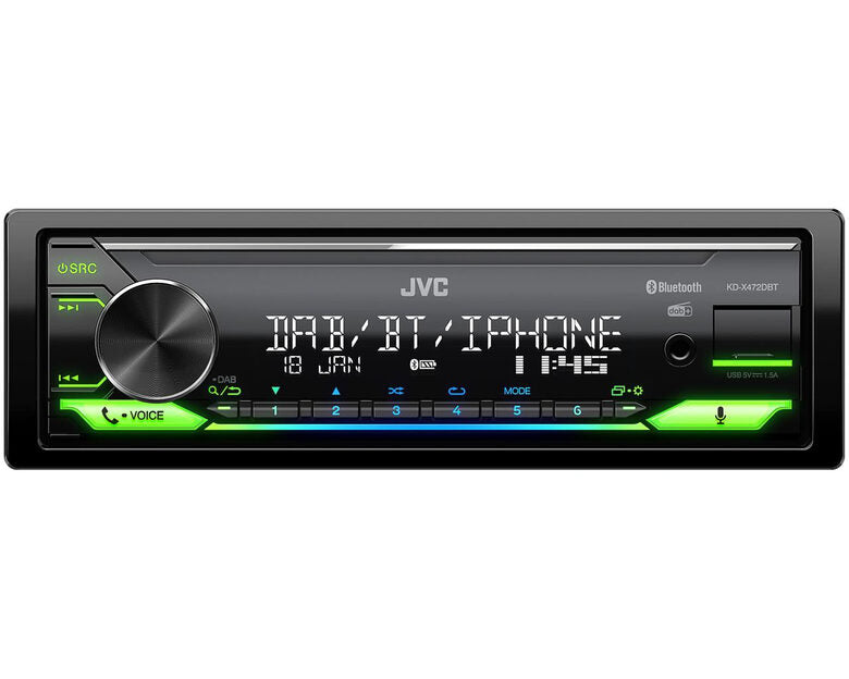 JVC KD-X472DBT Nero 50 W Bluetooth