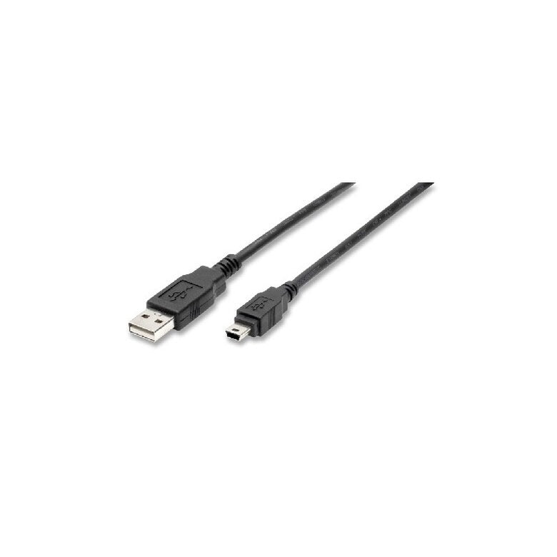 nuovaVideosuono 15/08 cavo USB 5 m USB 2.0 USB A Mini-USB A Nero