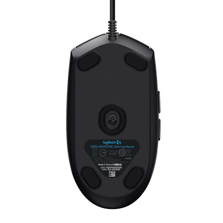 Logitech G G203 LIGHTSYNC mouse USB tipo A 8000 DPI