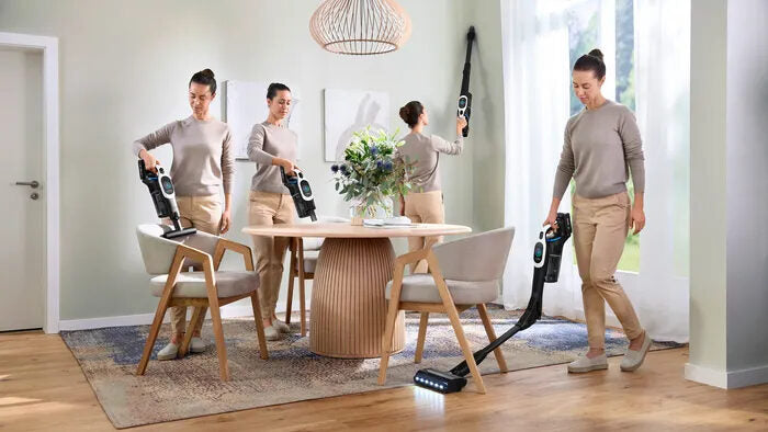 Bosch BCS1041WAC Scopa elettrica, Unlimited 10, Bianco
