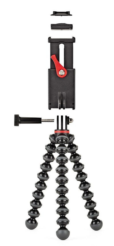 Joby GripTight Action Kit treppiede Action camera 3 gamba/gambe Nero, Rosso