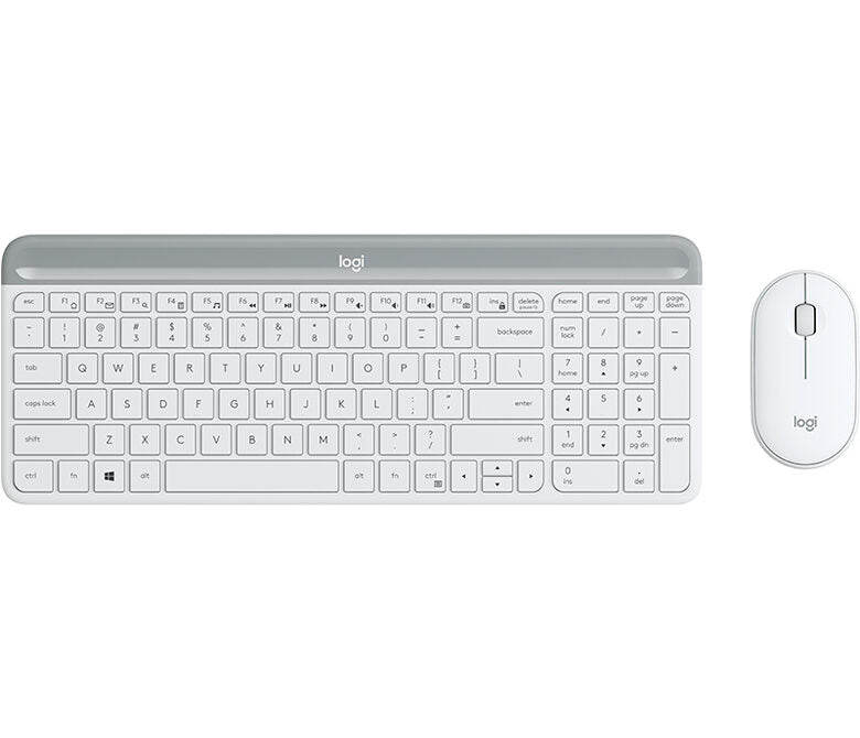 Logitech Slim Wireless Combo MK470 tastiera RF Wireless Italiano Bianco