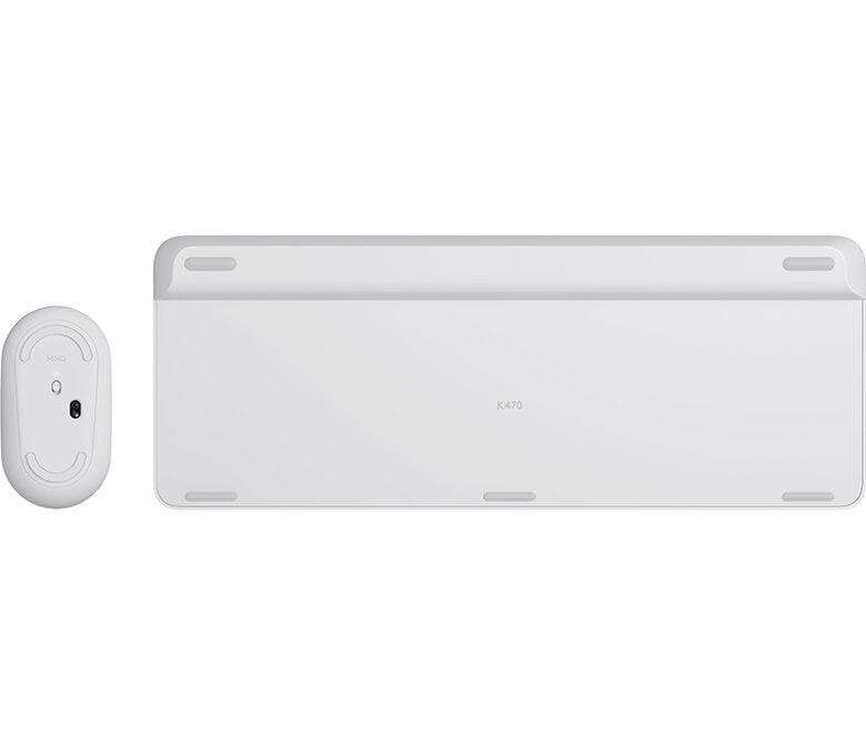Logitech Slim Wireless Combo MK470 tastiera RF Wireless Italiano Bianco