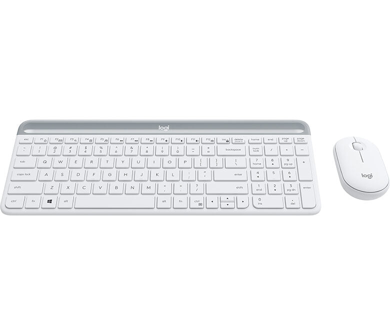 Logitech Slim Wireless Combo MK470 tastiera RF Wireless Italiano Bianco