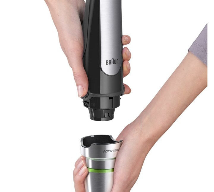 Braun MultiQuick 7 MQ 7045X 1,25 L Frullatore ad immersione 1000 W Nero, Acciaio inossidabile