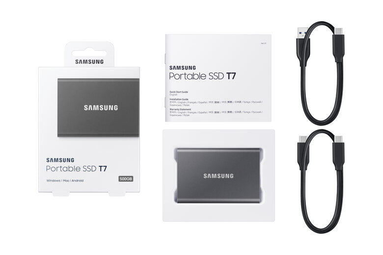 Samsung Portable SSD T7 500 GB Grigio