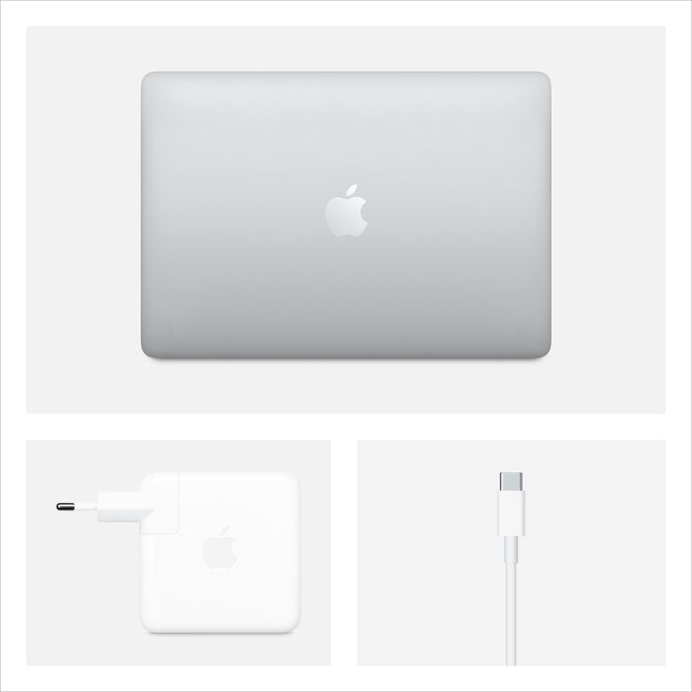 Apple MacBook Pro 13" (Intel Core i5 quad-core di decima gen. a 2.0GHz, 512GB SSD, 16GB RAM) - Argento (2020)
