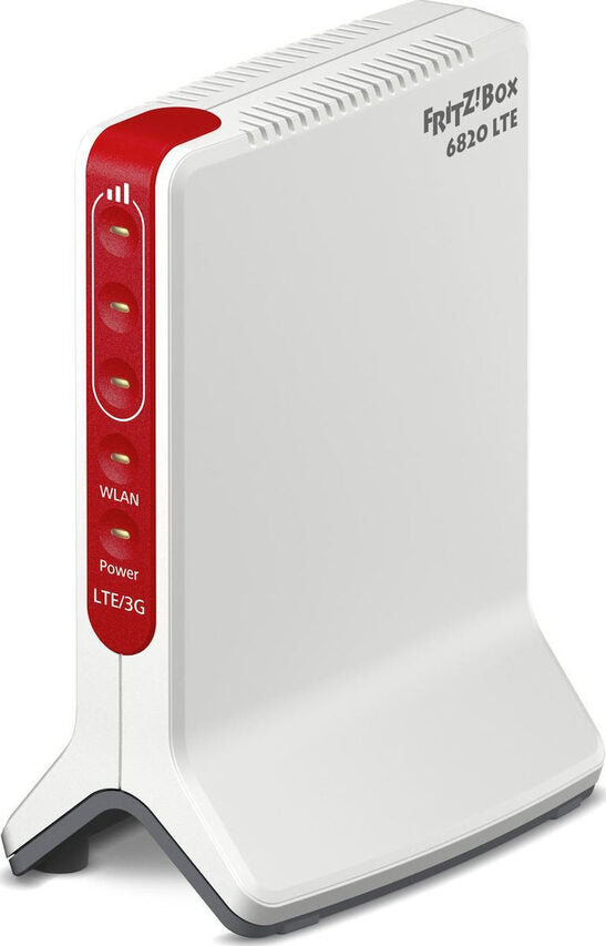 FRITZ! Box 6820 LTE International router wireless Gigabit Ethernet Banda singola (2.4 GHz) 3G 4G Rosso, Bianco