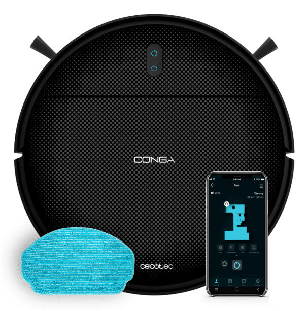 Cecotec A01_EU01_114725 aspirapolvere robot Senza sacchetto Nero
