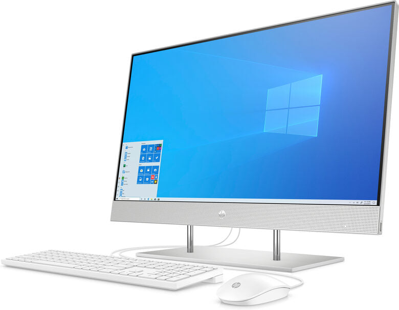 HP 27-dp0007n 68,6 cm (27") 1920 x 1080 Pixel Touch screen AMD Ryzen 3 8 GB DDR4-SDRAM 512 GB SSD PC All-in-one Windows 10 Home Wi-Fi 5 (802.11ac) Argento