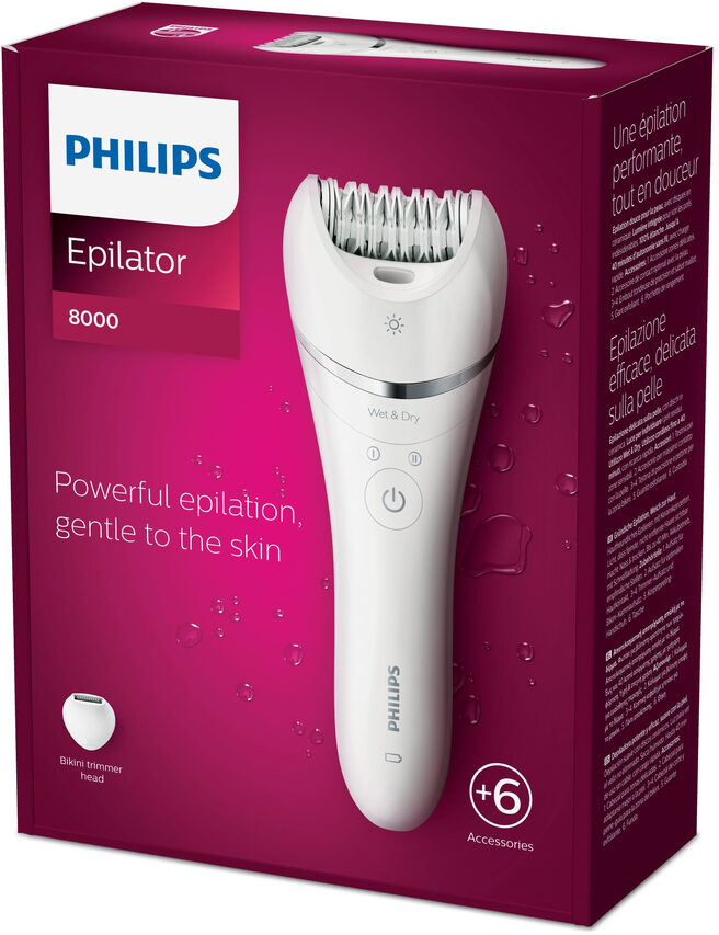 Philips Epilator Series 8000 BRE715/00 Epilatore Wet & Dry