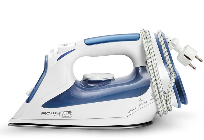 Rowenta Effective Comfort Ferro a vapore Acciaio inossidabile 2200 W Blu, Bianco