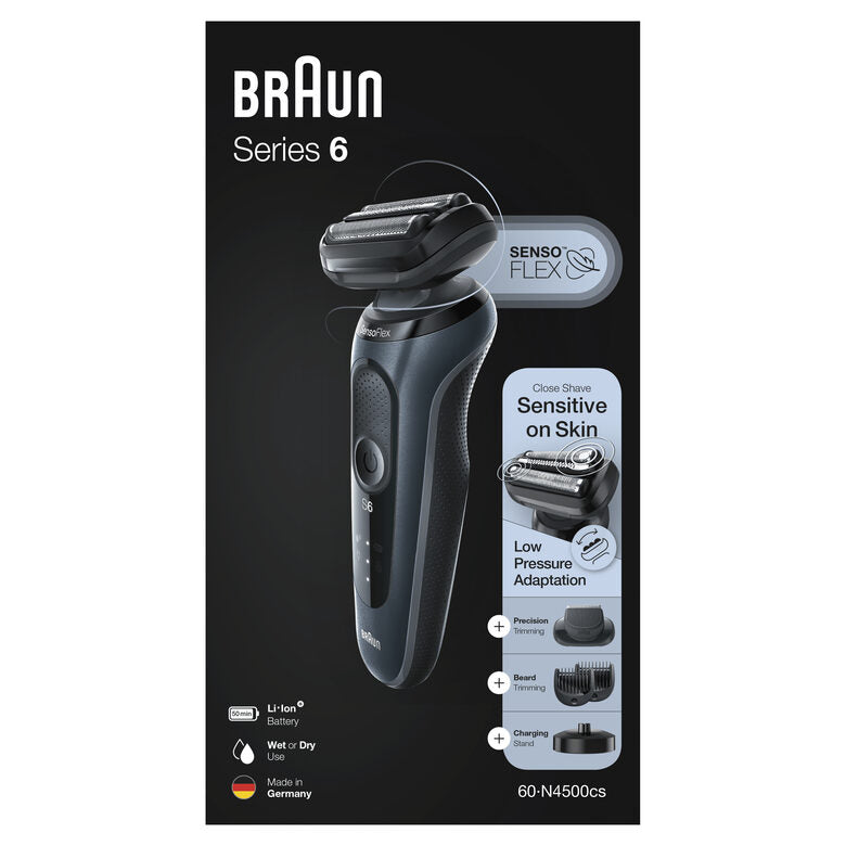 Braun Series 6 60-N4500cs Rasoio Trimmer Grigio