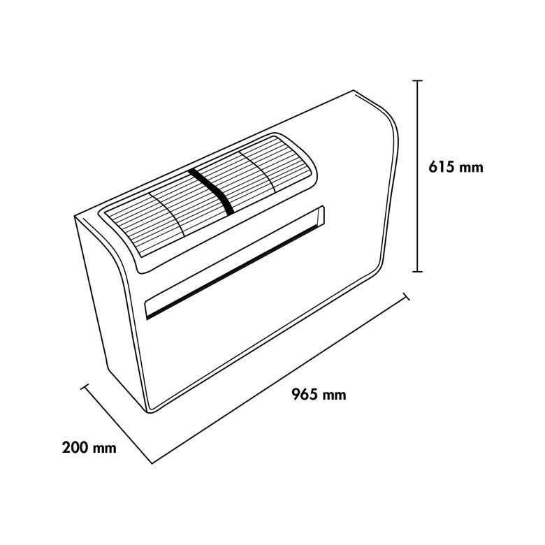 ArgoClima Apollo 12HP Condizionatore Fisso, Senza Bisogno Di Unità Esterna, Dc Inverter, 29 dB, Bianco