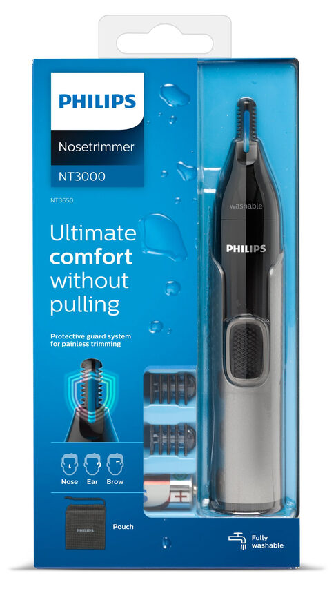 Philips Serie 3000 Rifinitore per peli di naso, orecchie e sopracciglia