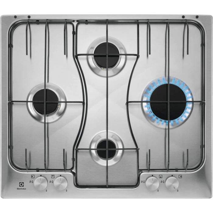 Electrolux RGG6242LOX Acciaio inossidabile Da incasso 60 cm Gas 4 Fornello(i)