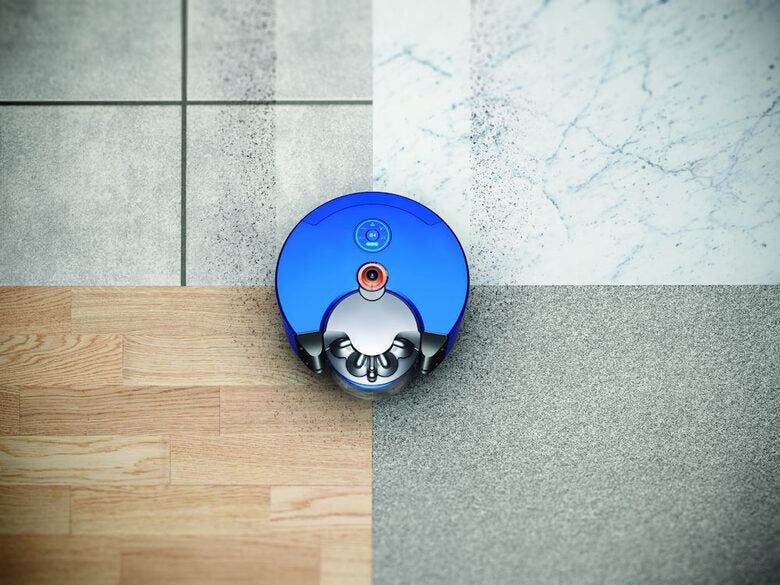 Dyson 360 Heurist Aspirapolvere Robot 0,33 L Senza sacchetto Blu, Nichel