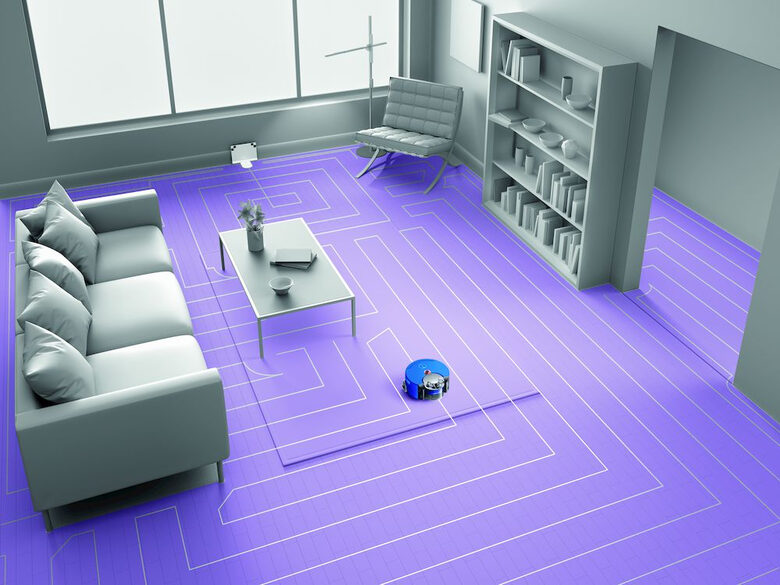 Dyson 360 Heurist Aspirapolvere Robot 0,33 L Senza sacchetto Blu, Nichel